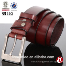 Hongmioo Top grain leather Men's pin buckle belts